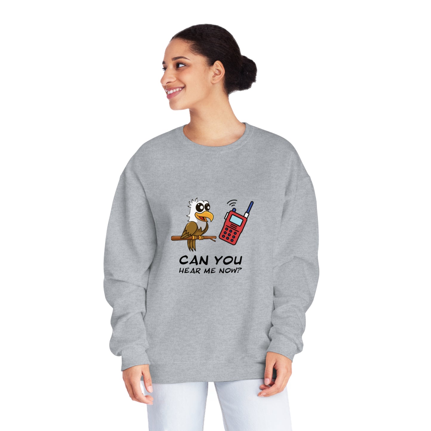 Burrowing Owl. Can You Hear Me Now? Unisex NuBlend® Crewneck Sweatshirt