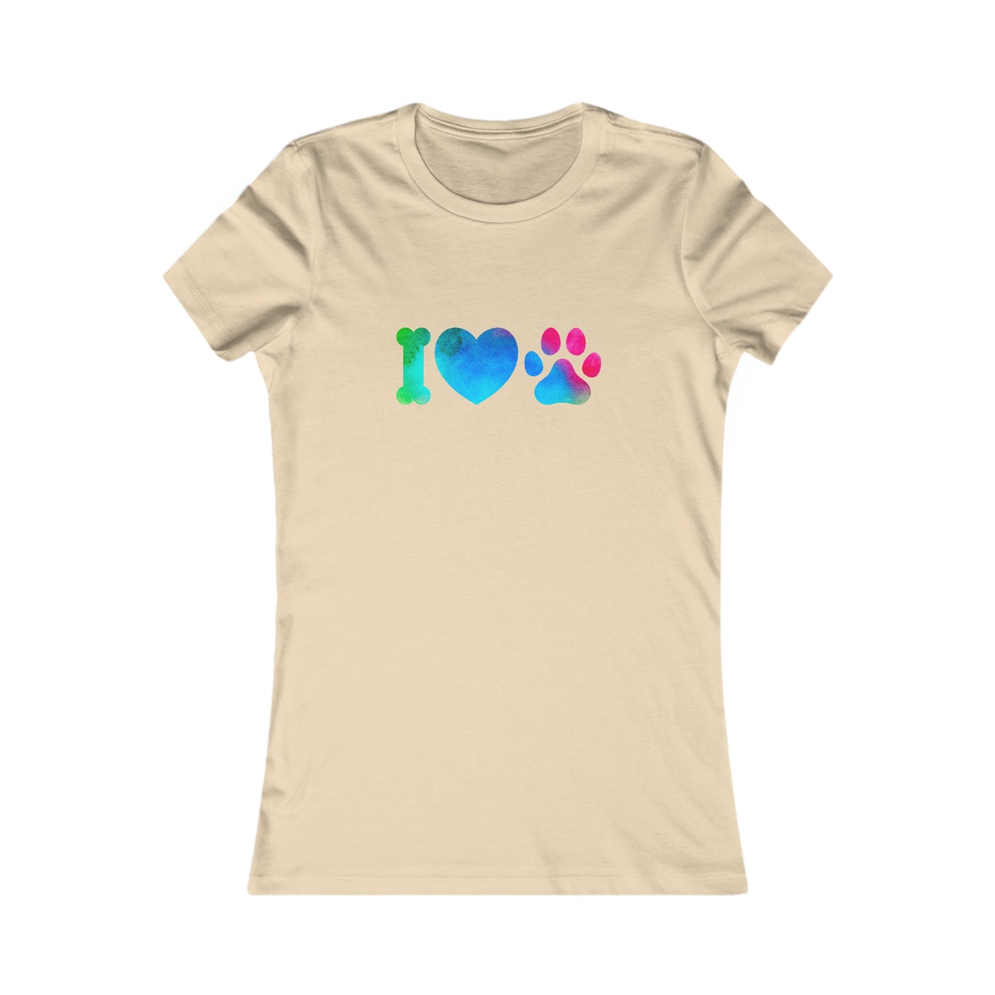 I Heart Paws. Women's Favorite Tee