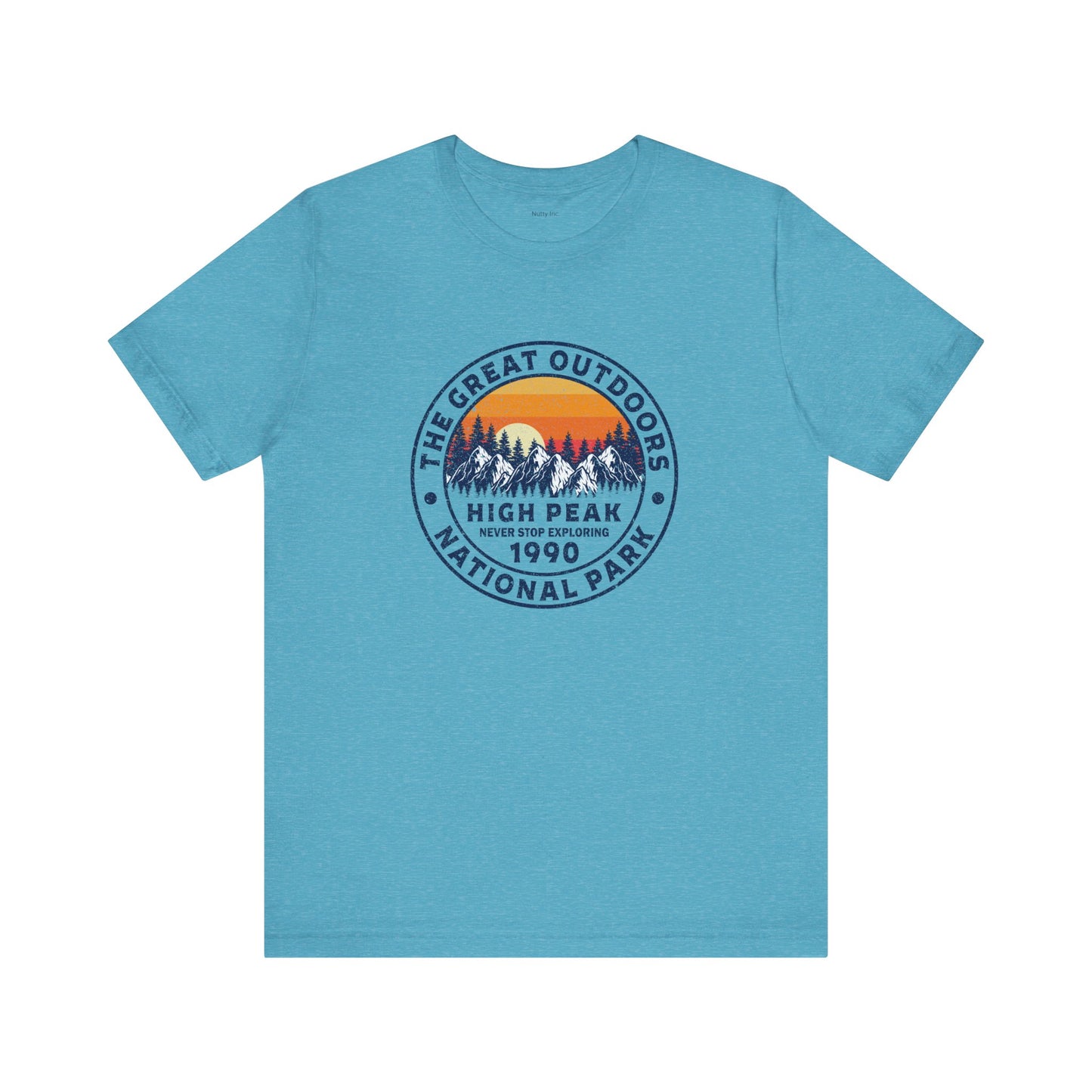 Never Stop Exploring. High Peak National Park. Unisex Jersey Short Sleeve Tee