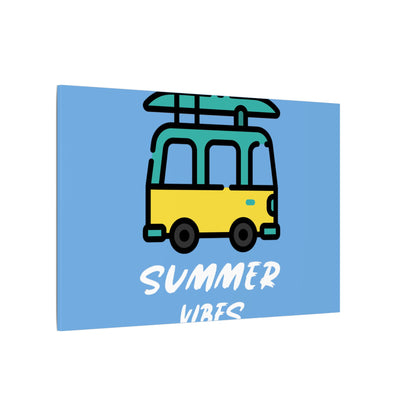 Summer Vibes Canoe on Van. Canvas Gallery Wraps