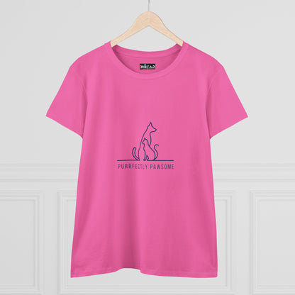 Purrfectly Pawsome – Dog And Cat Lover T-Shirt For Women