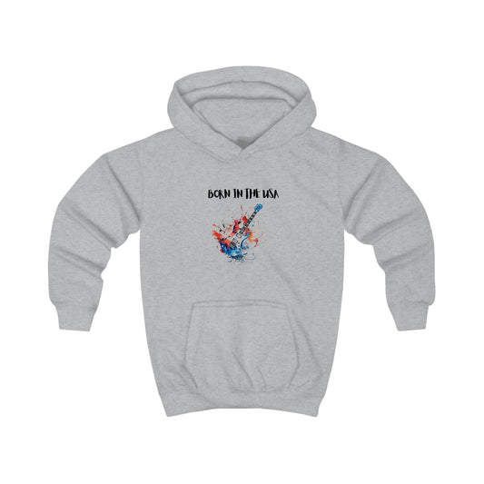 Born In The USA Guitar. Kids Hoodie