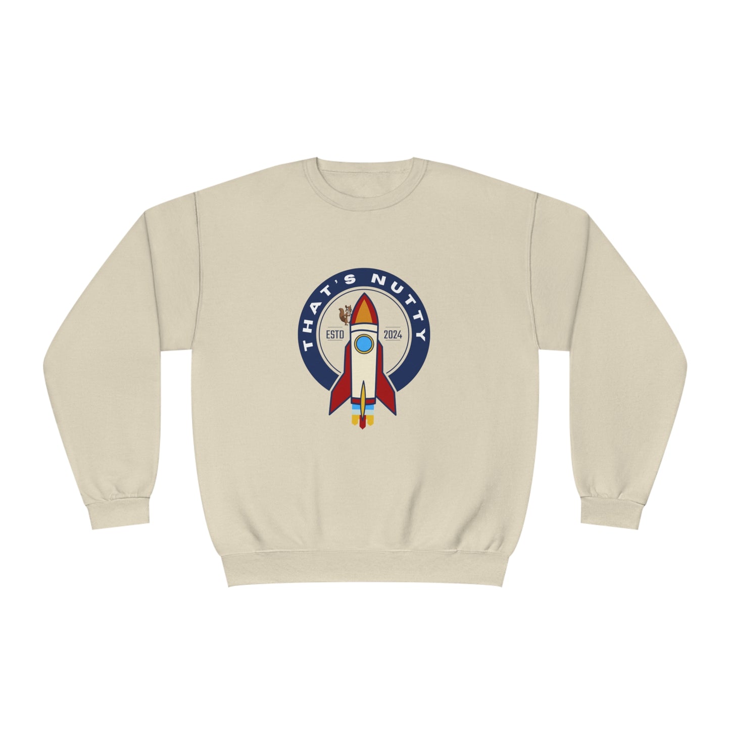 That's Nutty On A Rocket Ship..  Unisex NuBlend® Crewneck Sweatshirt