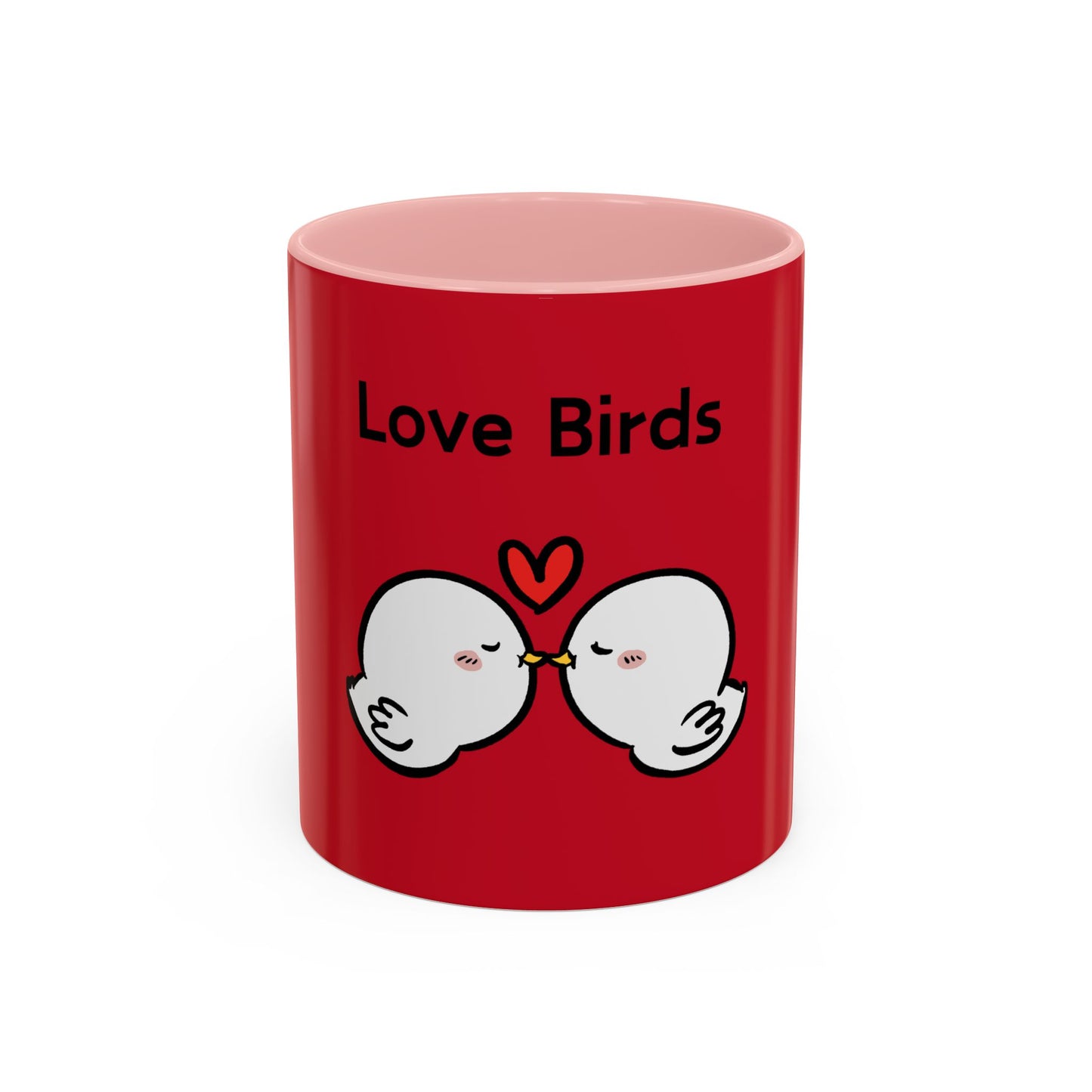 Love Birds Cute Design. Cartoon Mug, 11oz