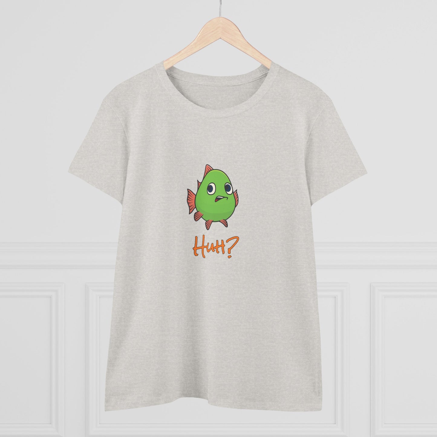 Fish In Total Disbelief. Women's Midweight Cotton Tee