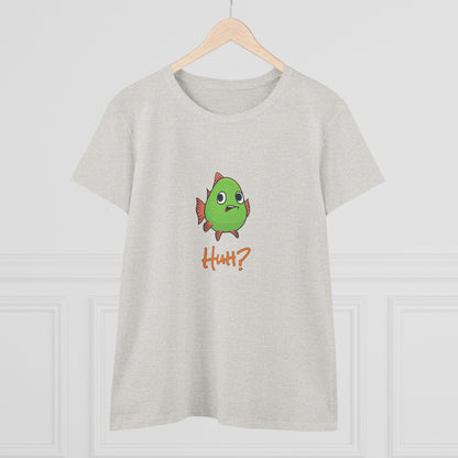 Fish In Total Disbelief. Women's Midweight Cotton Tee