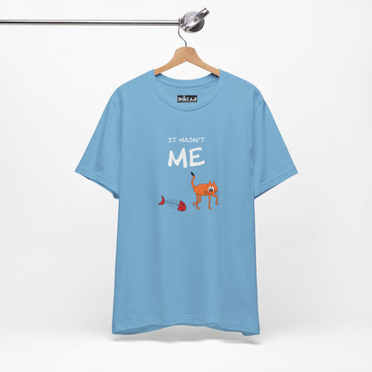 Leo The Cat Didn't Do It. Unisex Jersey Short Sleeve Tee