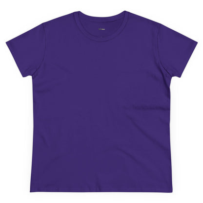 Solid Azalea. Women's Midweight Cotton Tee