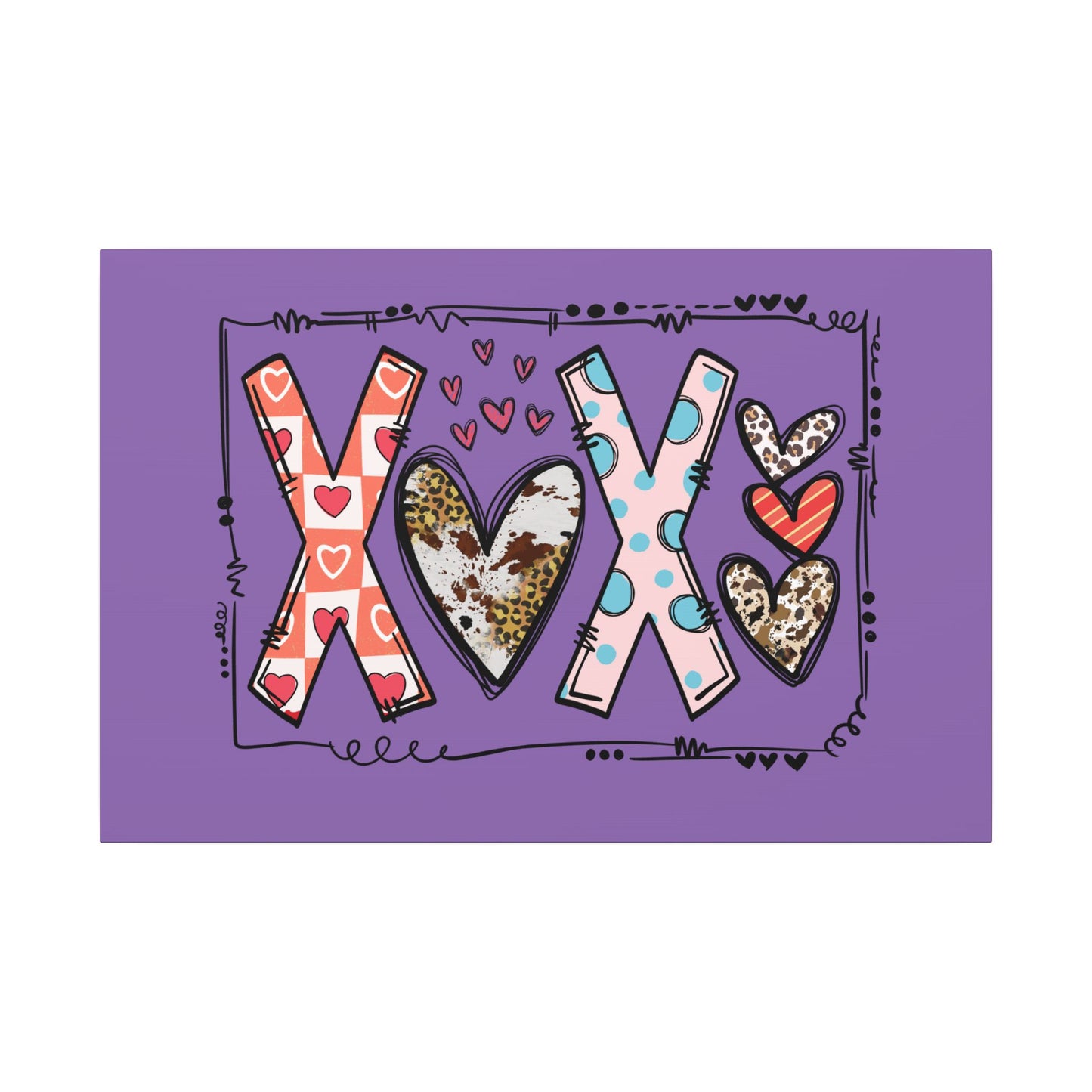 Sign of Love. XOXO. Canvas Gallery Wraps