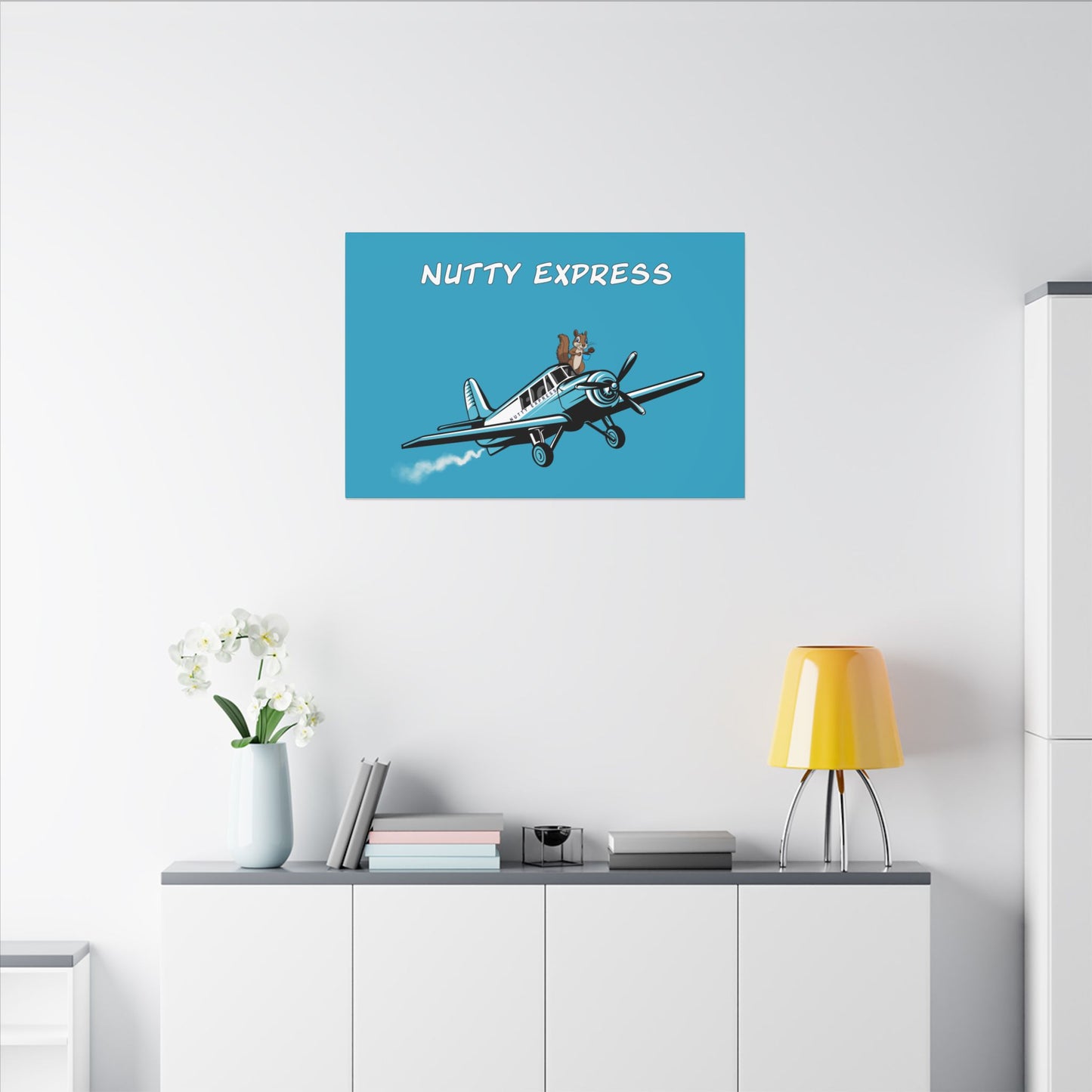Nutty's Express Delivery. Always On-Time. Canvas Gallery Wraps