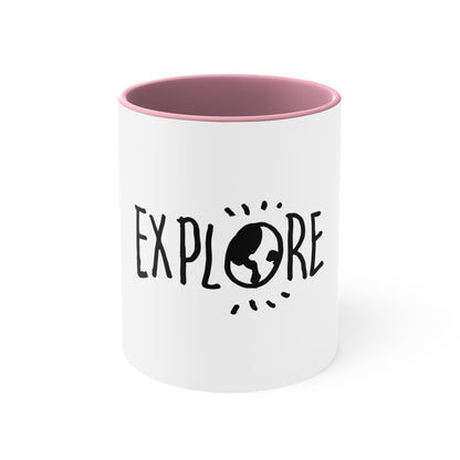 Explore. Accent Coffee Mug, 11oz