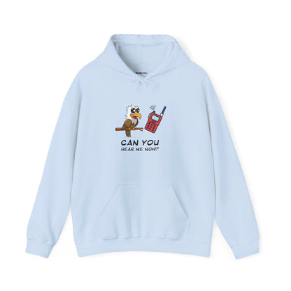 Owl Graphic Sweatshirt – Can You Hear Me Now? Bird on a Mission