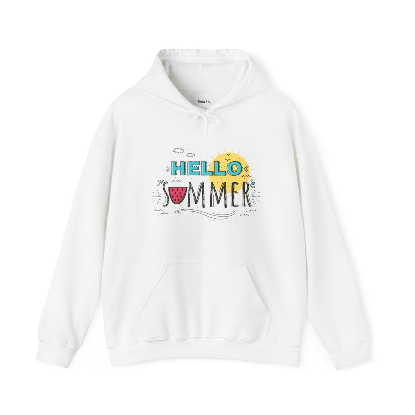 Hello Summer.  Unisex Hooded Sweatshirt.