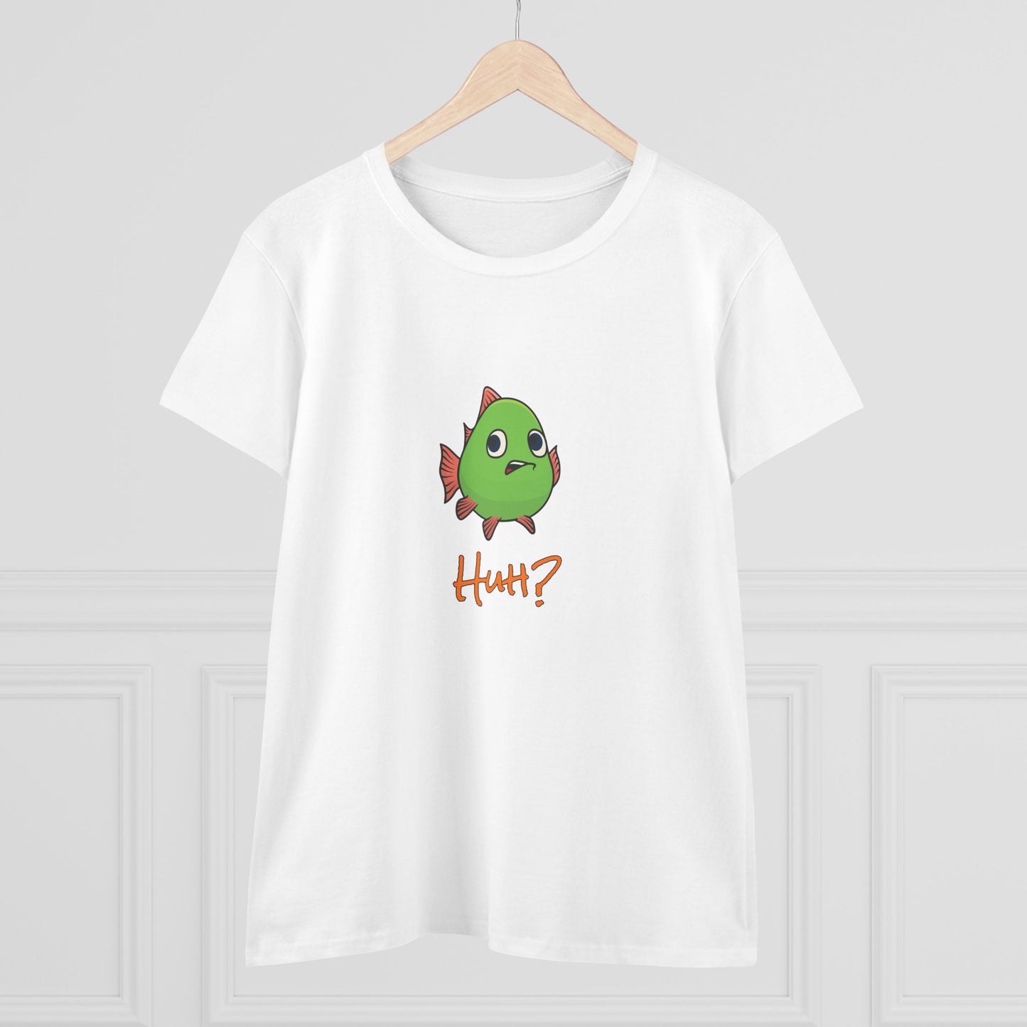 Fish In Total Disbelief. Women's Midweight Cotton Tee