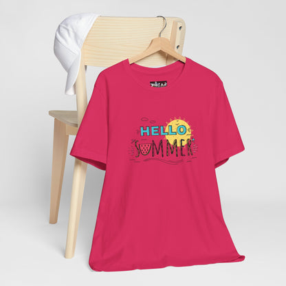 Hello Summer. Unisex Jersey Short Sleeve Tee