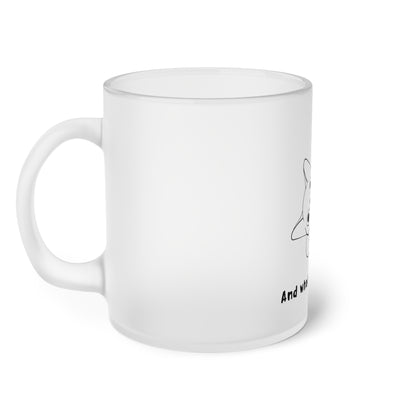 Vexing Cat Wondering What You Want. Frosted Glass Mug