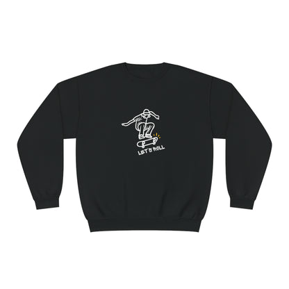 Let's Roll Skateboarder. Unisex NuBlend® Crewneck Sweatshirt