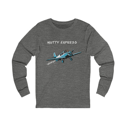 Nutty's Express Delivery. Always On-Time.  Unisex Jersey Long Sleeve Tee.