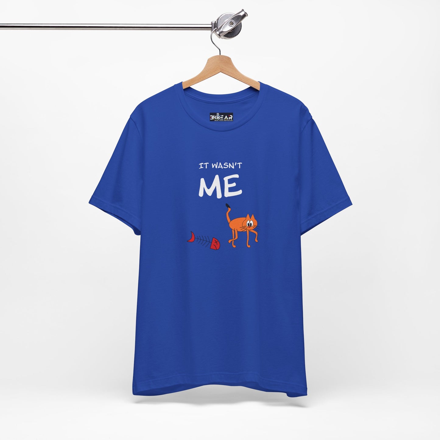 Leo The Cat Didn't Do It. Unisex Jersey Short Sleeve Tee