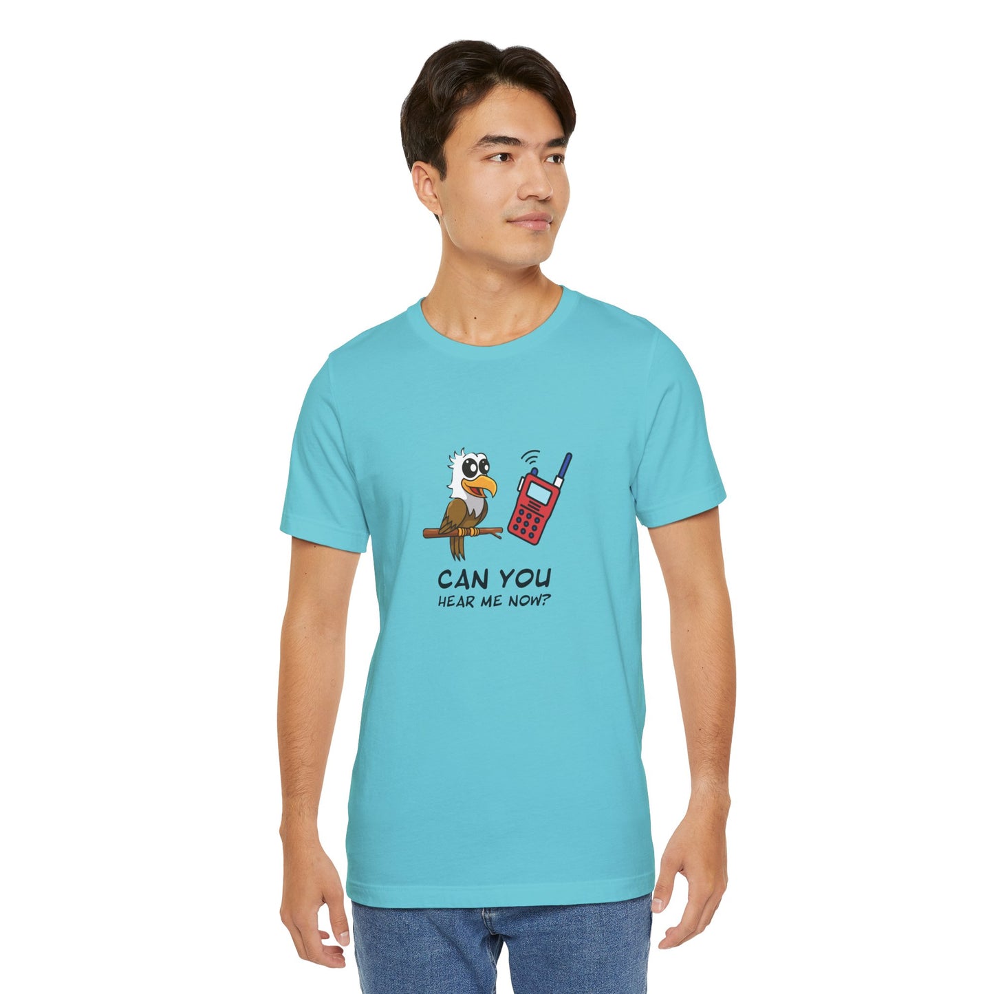 Burrowing Owl. Can You Hear Me Now? Unisex Jersey Short Sleeve Tee