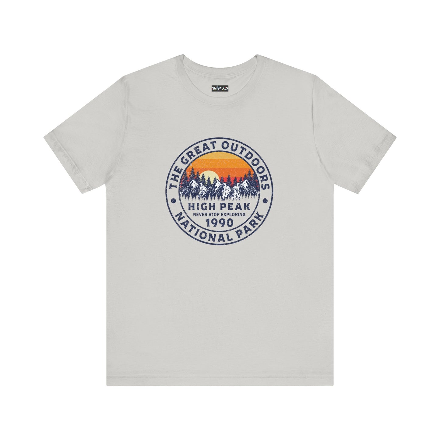 Never Stop Exploring. High Peak National Park. Unisex Jersey Short Sleeve Tee