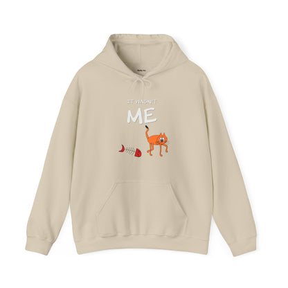 Leo The Cat Didn't Do It. Unisex Hooded Sweatshirt.