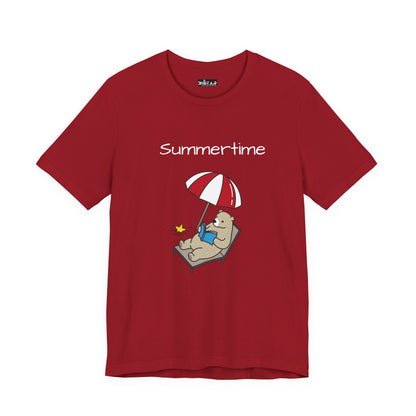 Summertime. Bear.  Unisex Jersey Short Sleeve Tee