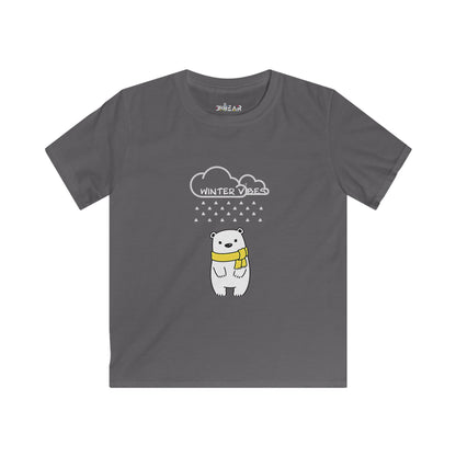 Winter Time Bear Kids Softstyle Tee