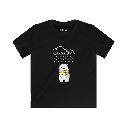 Winter Time Bear Kids Softstyle Tee