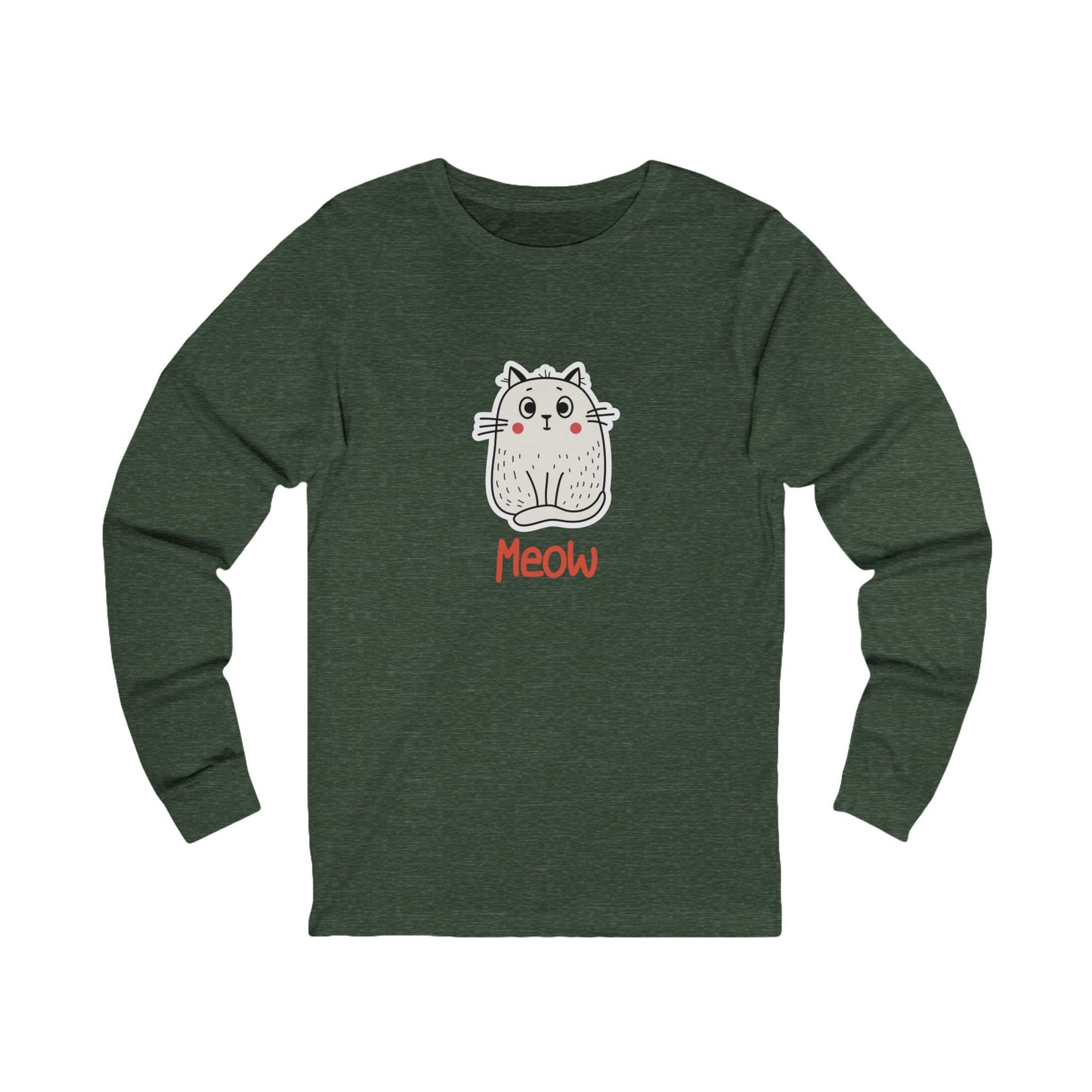 Loki The Cat. Meow.  Unisex Jersey Long Sleeve Tee.