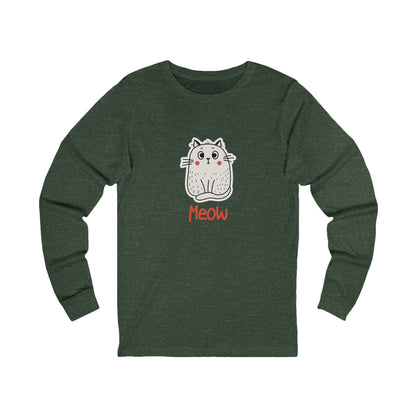 Loki The Cat. Meow.  Unisex Jersey Long Sleeve Tee.