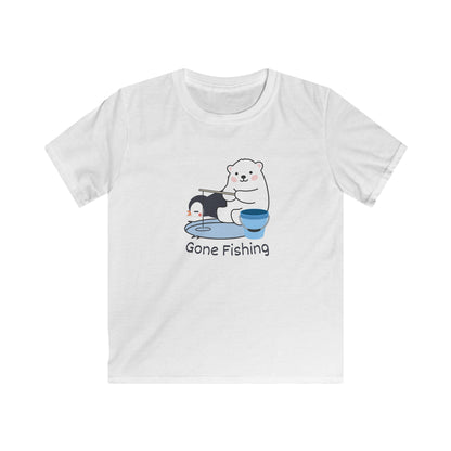 Gone Fishing. Kids Softstyle Tee