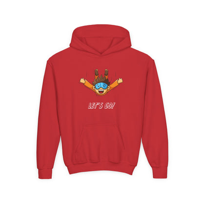Let's Go Sky Diving. Kids Hoodie