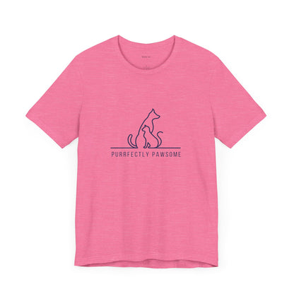 Purrfectly Pawsome. Unisex Jersey Short Sleeve Tee