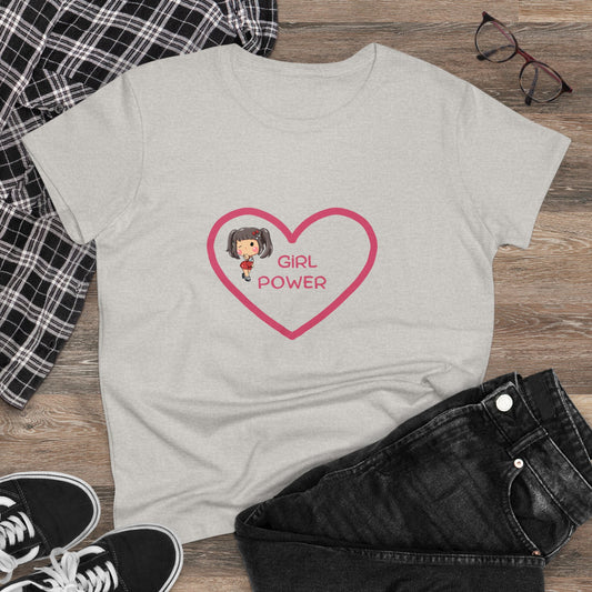 Girl Power. Women's Midweight Cotton Tee