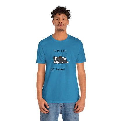 To Do List. Finished. Unisex Jersey Short Sleeve Tee