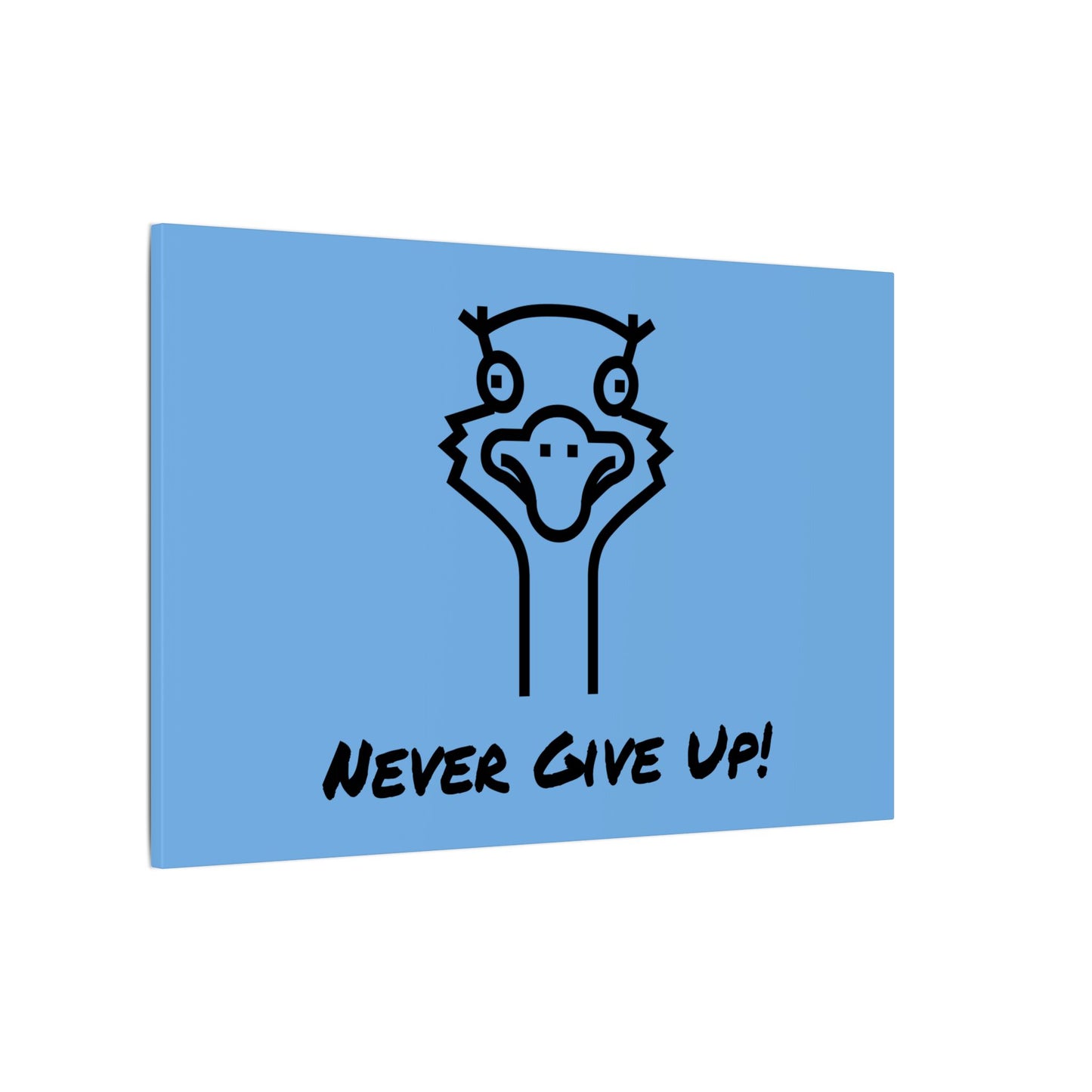 Oscar The Ostrich and JimmyV Never Gave Up. Canvas Gallery Wraps