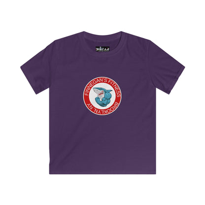 Finnegan’s Fitness Kids Softstyle Tee – Soft Cotton Gym & Swim Graphic Shirt