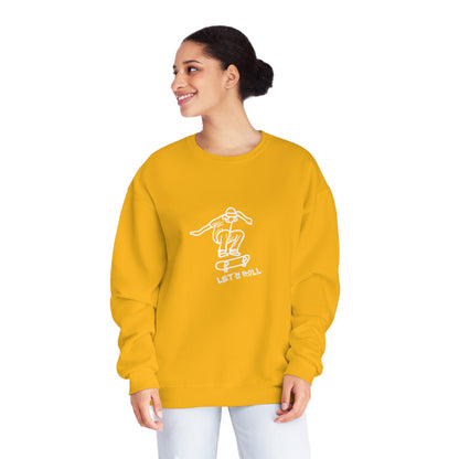 Let's Roll Skateboarder. Unisex NuBlend® Crewneck Sweatshirt