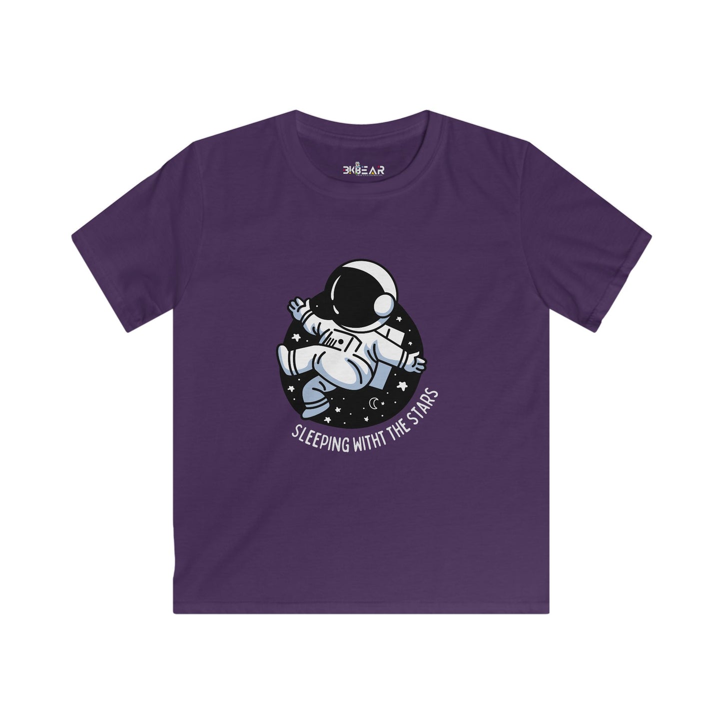 Astronaut Kids T-Shirt - Sleeping With The Stars Kids Softstyle Tee