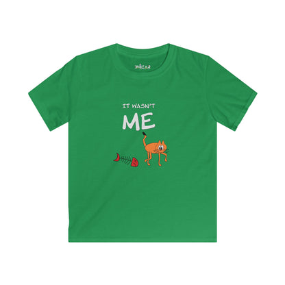 Leo The Cat Didn't Do It..  Kids Softstyle Tee