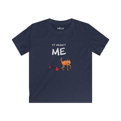 Leo The Cat Didn't Do It..  Kids Softstyle Tee