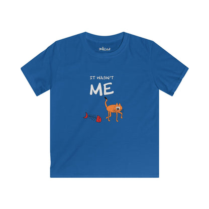 Leo The Cat Didn't Do It..  Kids Softstyle Tee