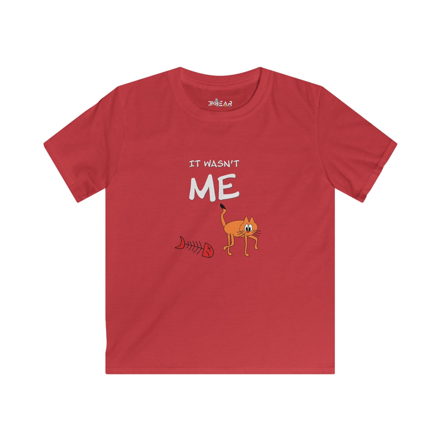 Leo The Cat Didn't Do It..  Kids Softstyle Tee