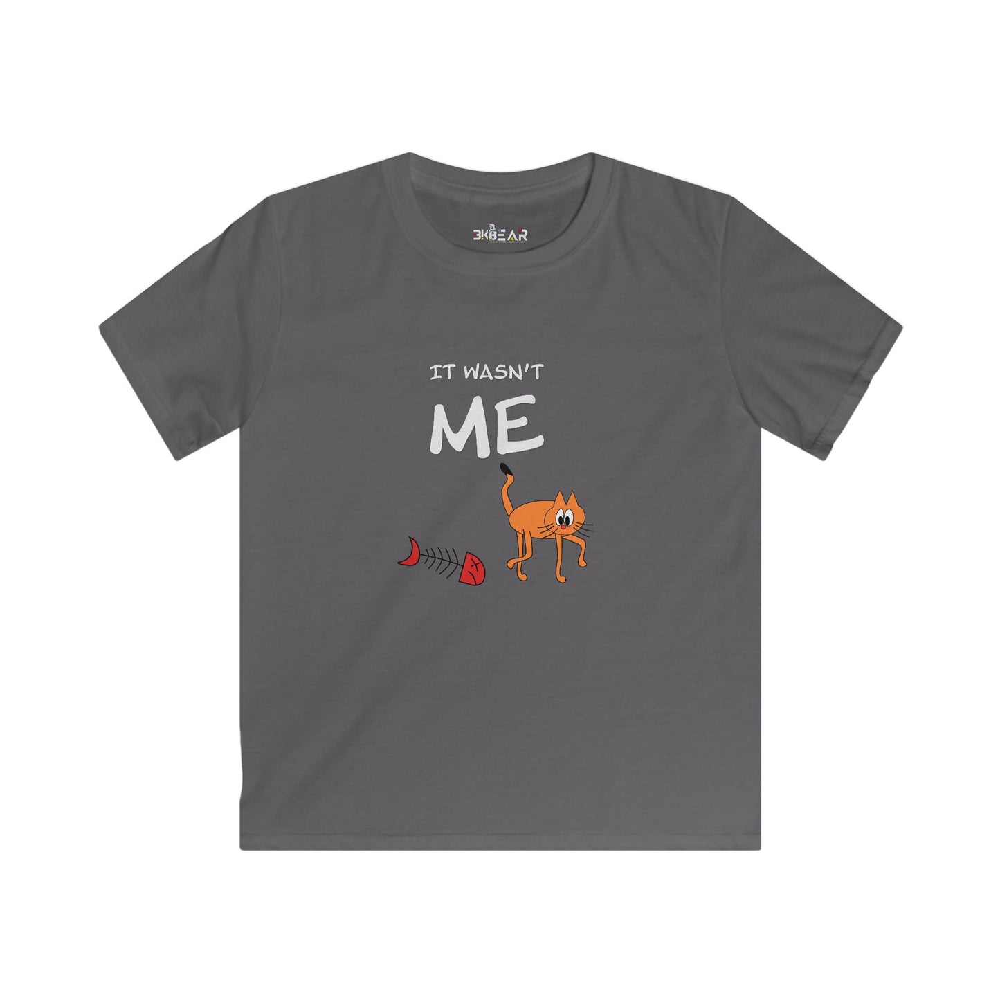 Leo The Cat Didn't Do It..  Kids Softstyle Tee