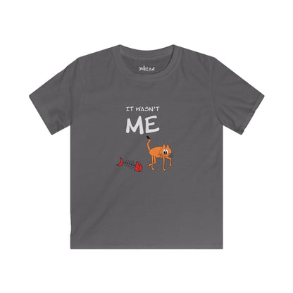 Leo The Cat Didn't Do It..  Kids Softstyle Tee