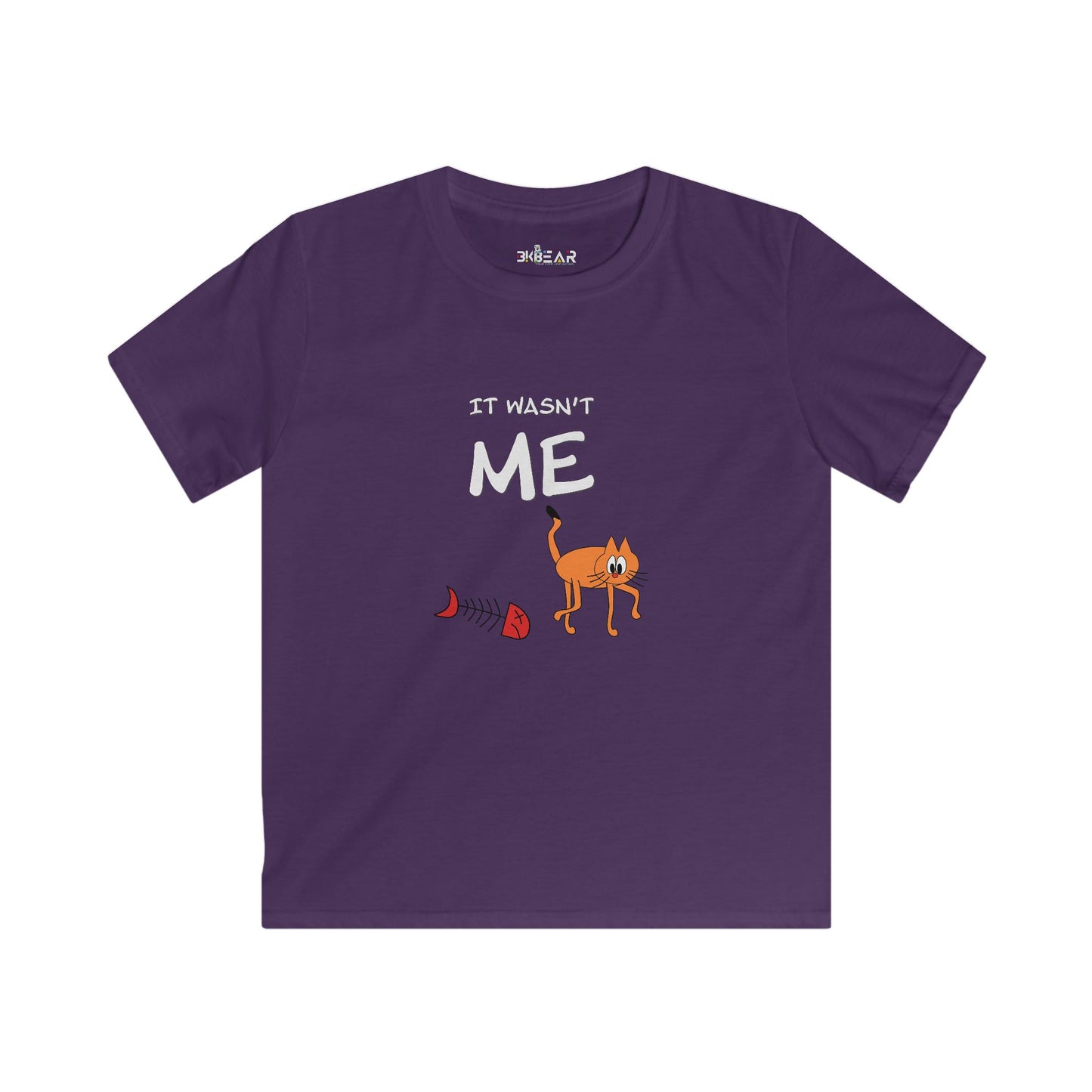Leo The Cat Didn't Do It..  Kids Softstyle Tee