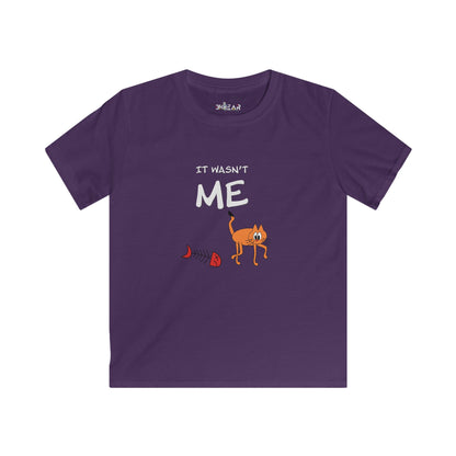 Leo The Cat Didn't Do It..  Kids Softstyle Tee