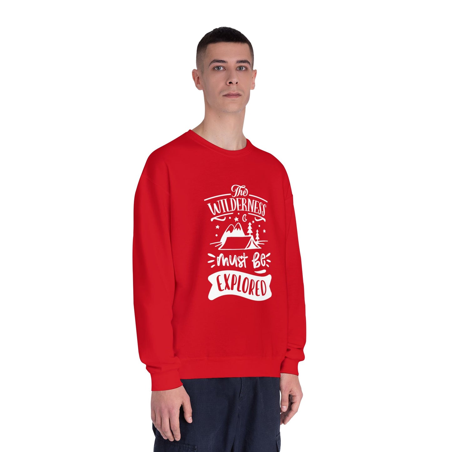 The Wilderness Must Be Explored. Unisex NuBlend® Crewneck Sweatshirt