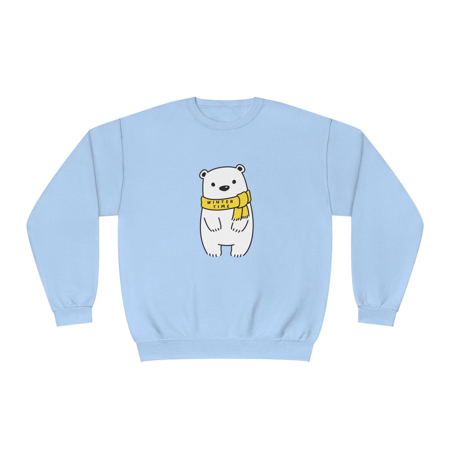 Winter Time BK Bear. Unisex NuBlend® Crewneck Sweatshirt